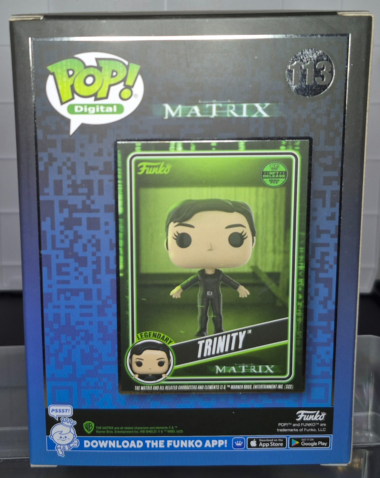 Funko Pop Trinity -The Matrix – Legendary – #113 LE 1550 + Hard Case