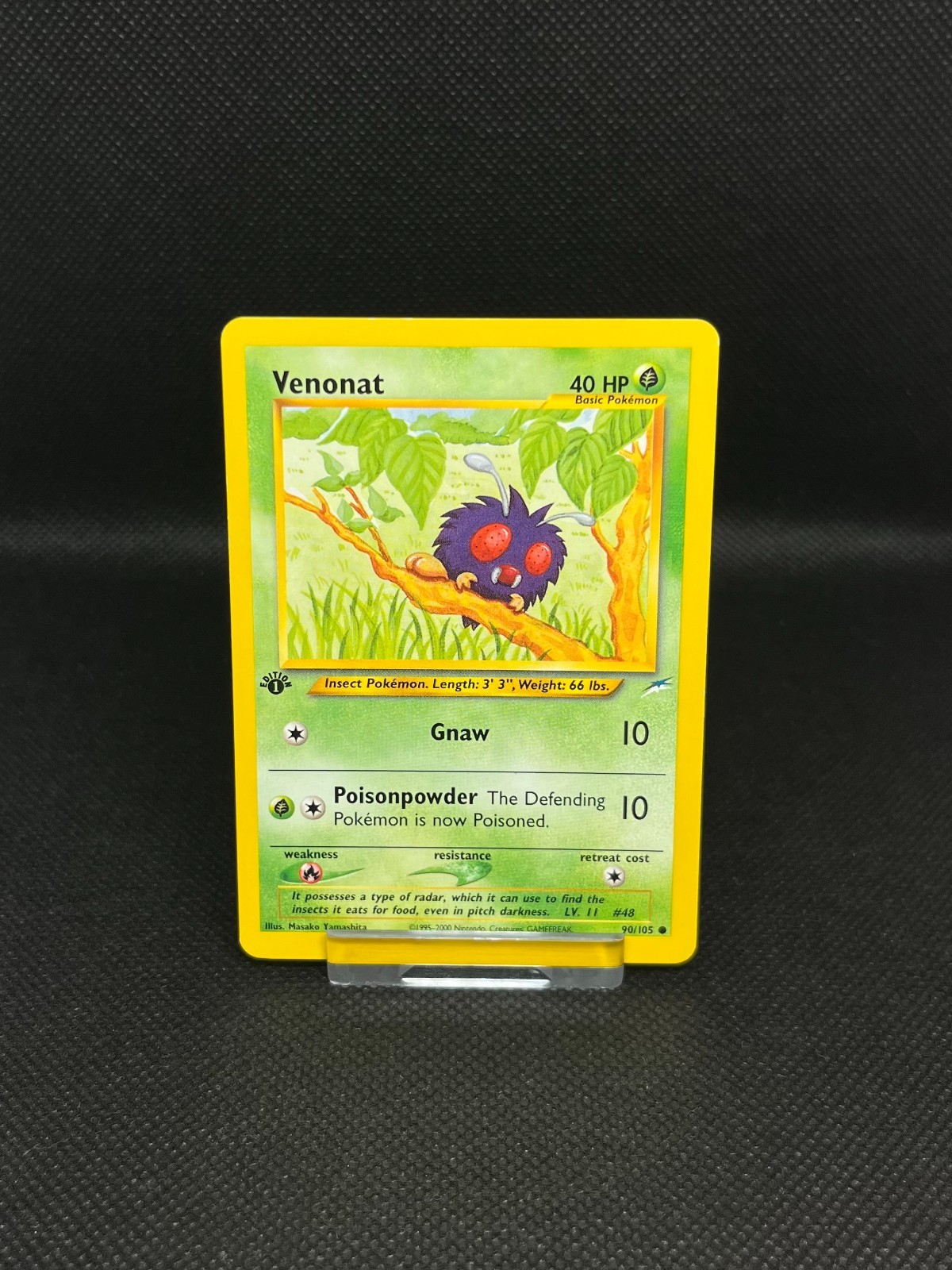 Venonat 1st Edition Neo Destiny Set Pokemon Card NEAR MINT/EXCELLENT 90/105