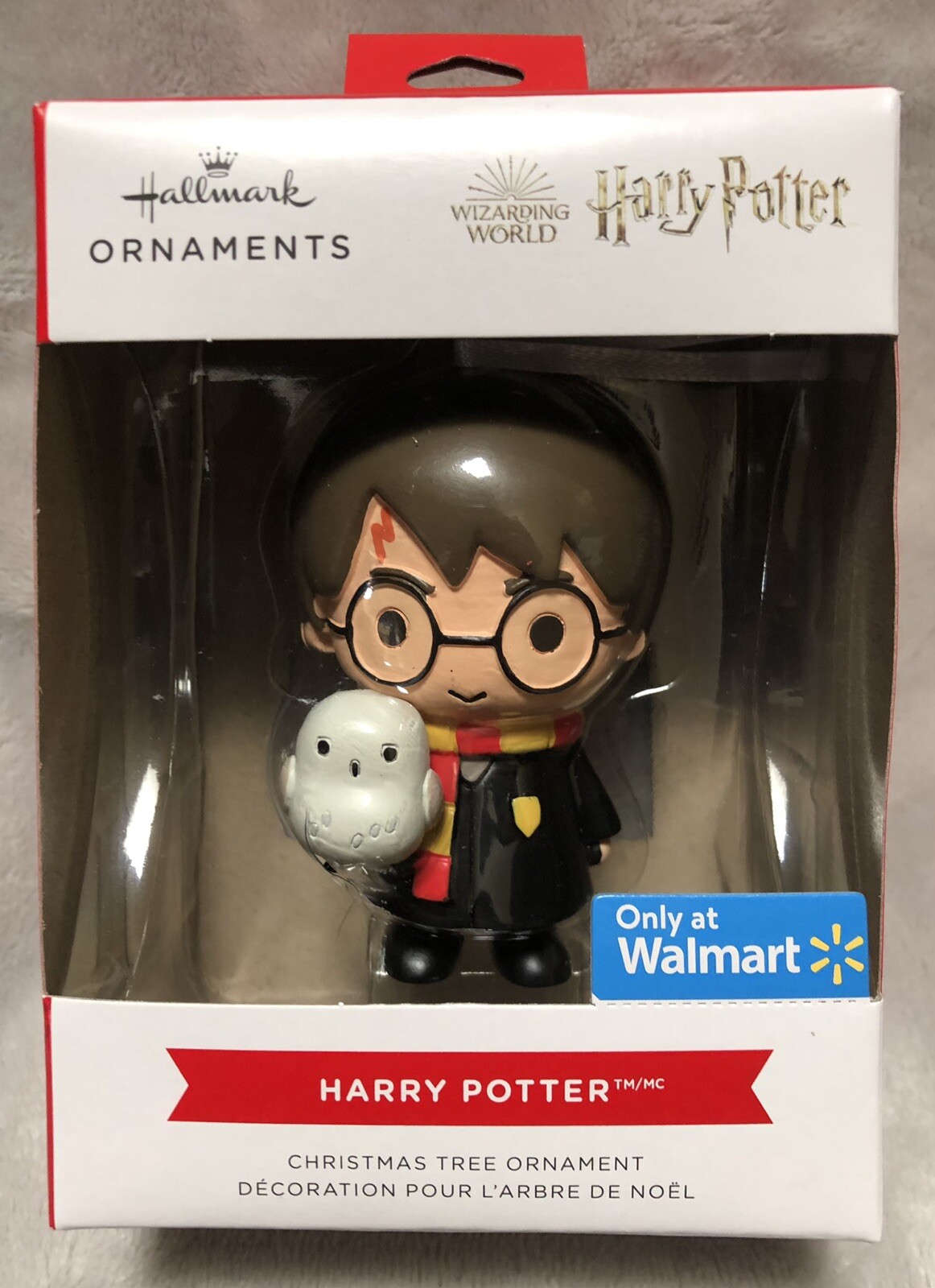 NEW Hallmark HARRY POTTER w/HEDWIG OWL Resin Plastic Christmas Tree Ornament
