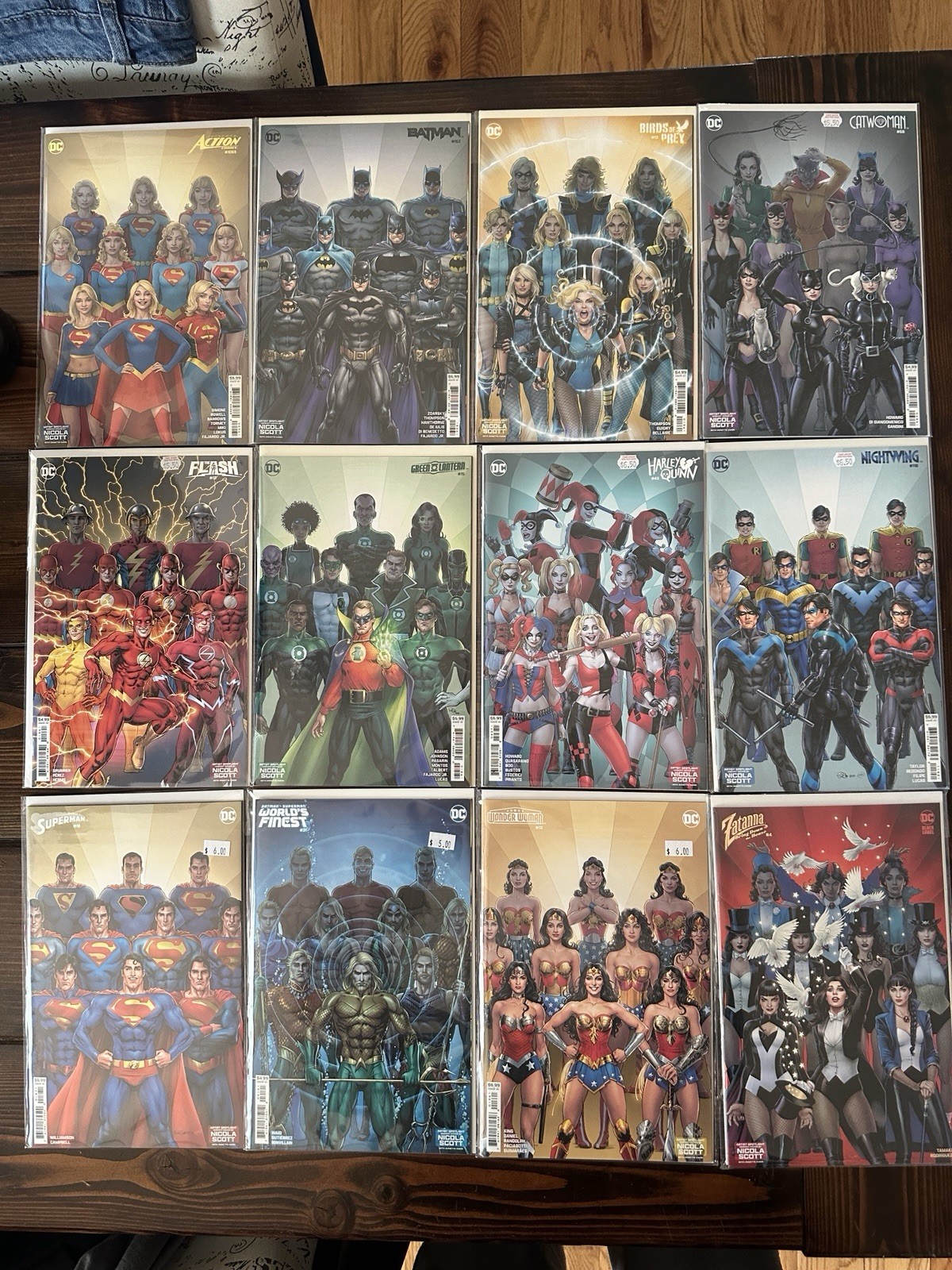 DC Comics Nicola Scott Artist Spotlight FULL SET Batman WW Harley Nightwing Etc