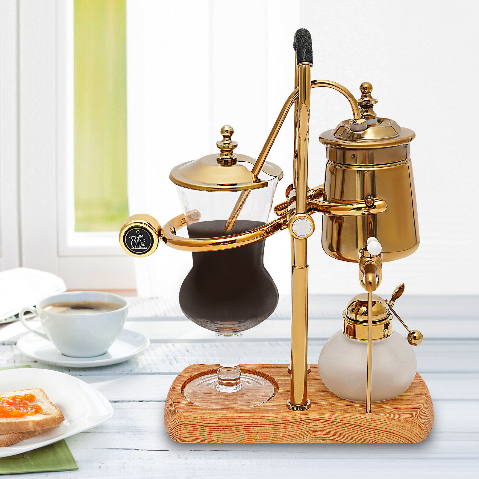 400ml Gold Siphon Coffee Maker Belgian Coffee Pot Vintage Coffee Machine Kits