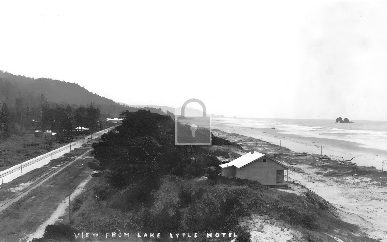 View From Lake Lytle Hotel Rockaway Oregon OR – Reprint
