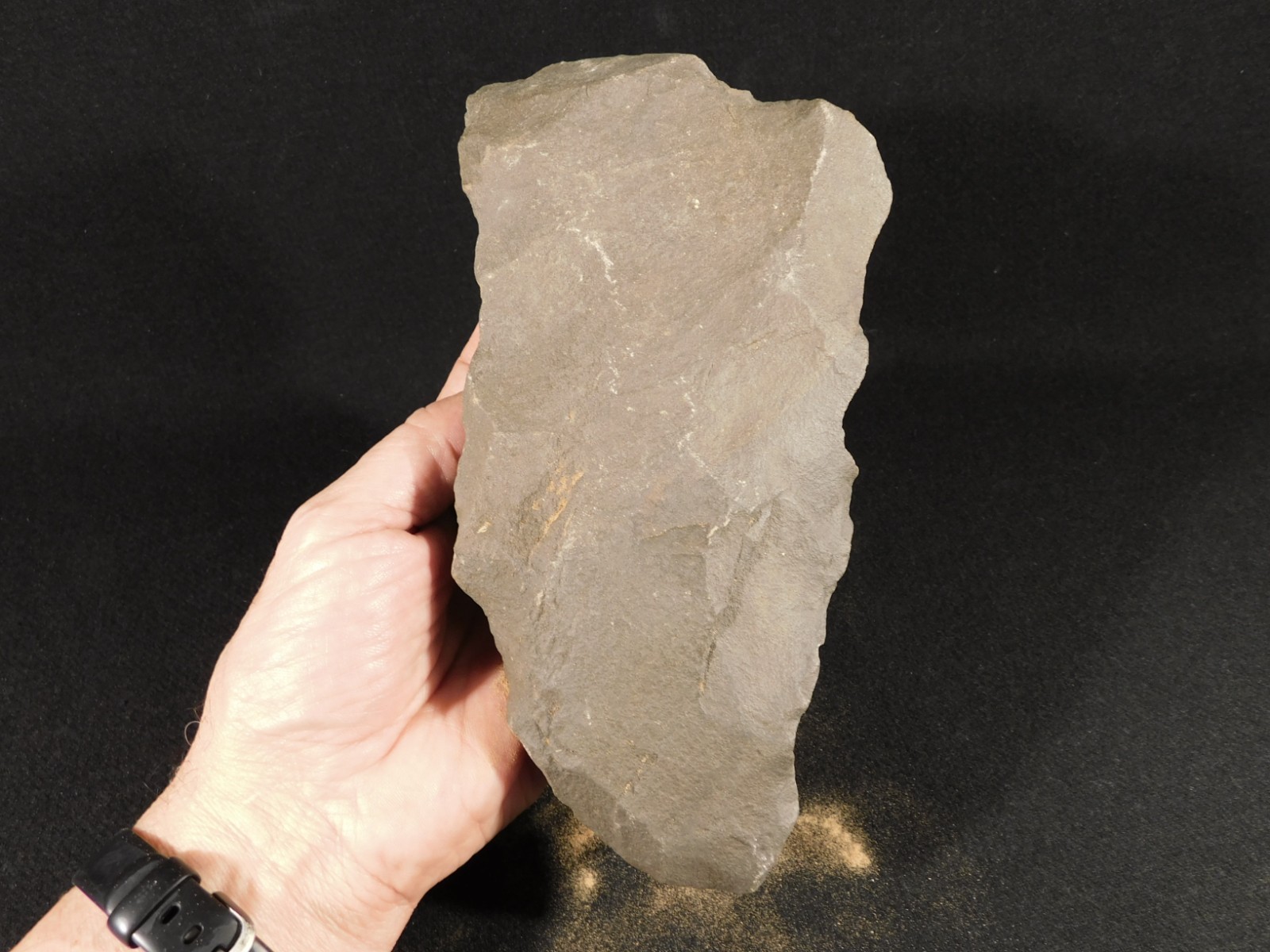 GIANT! One Million Year Old! Early STONE Age ACHEULEAN HandAxe Morocco 1747gr