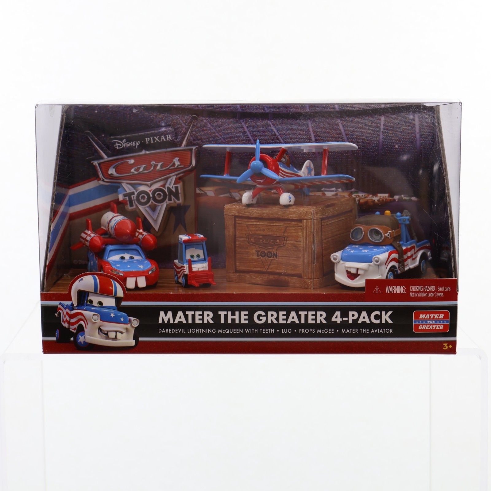 Disney Pixar Cars TOON MATER THE GREATER AVIATOR 4 PACK NIP 2009