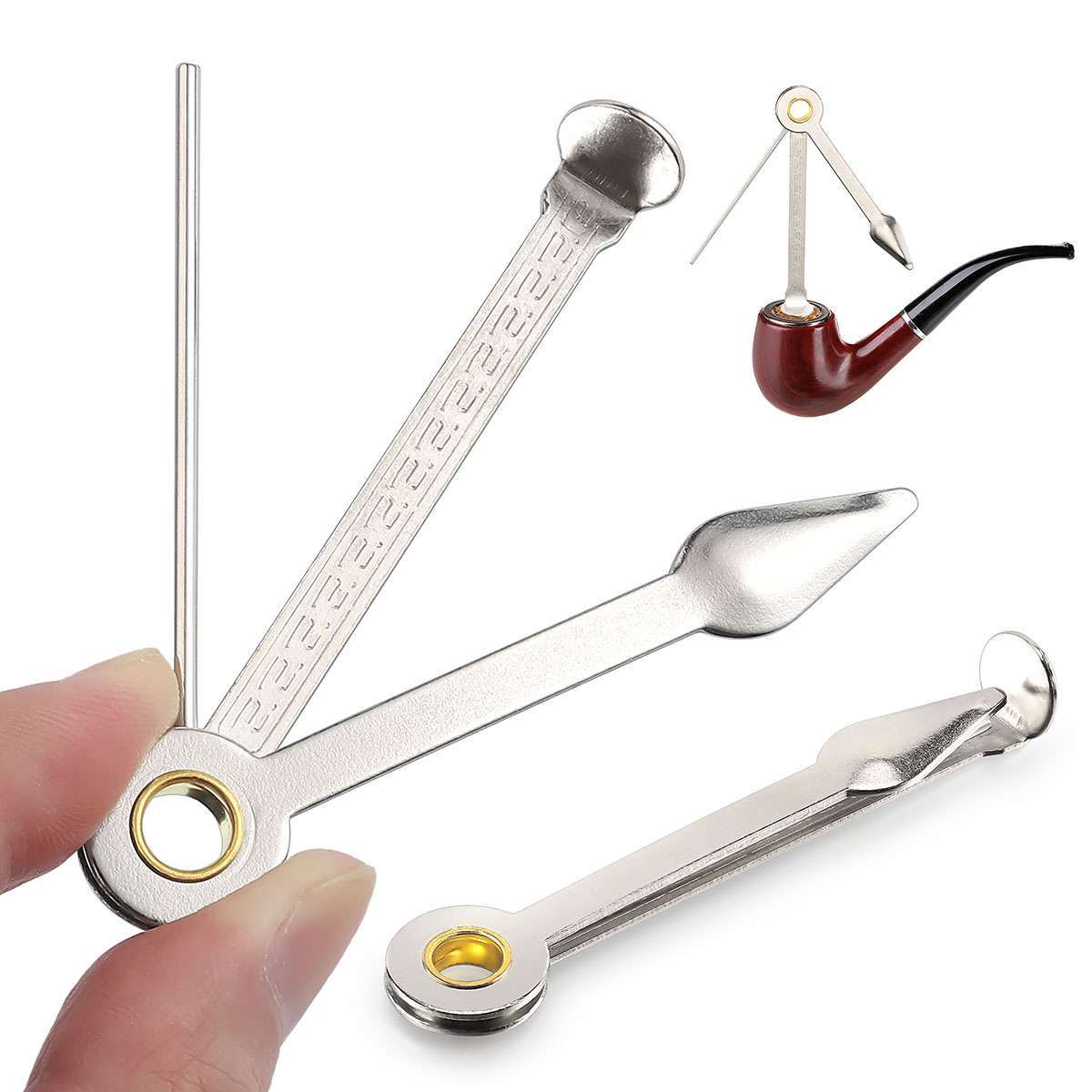 3-in-1 Czech STYLE Smoking Tobacco Pipe Cleaning Tool Reamer Tamper scoop Iron