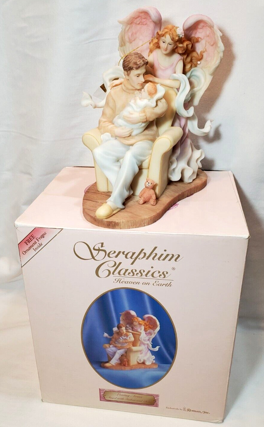 Seraphim Classics Heaven on Earth Loving Arms Angel with Father an Child