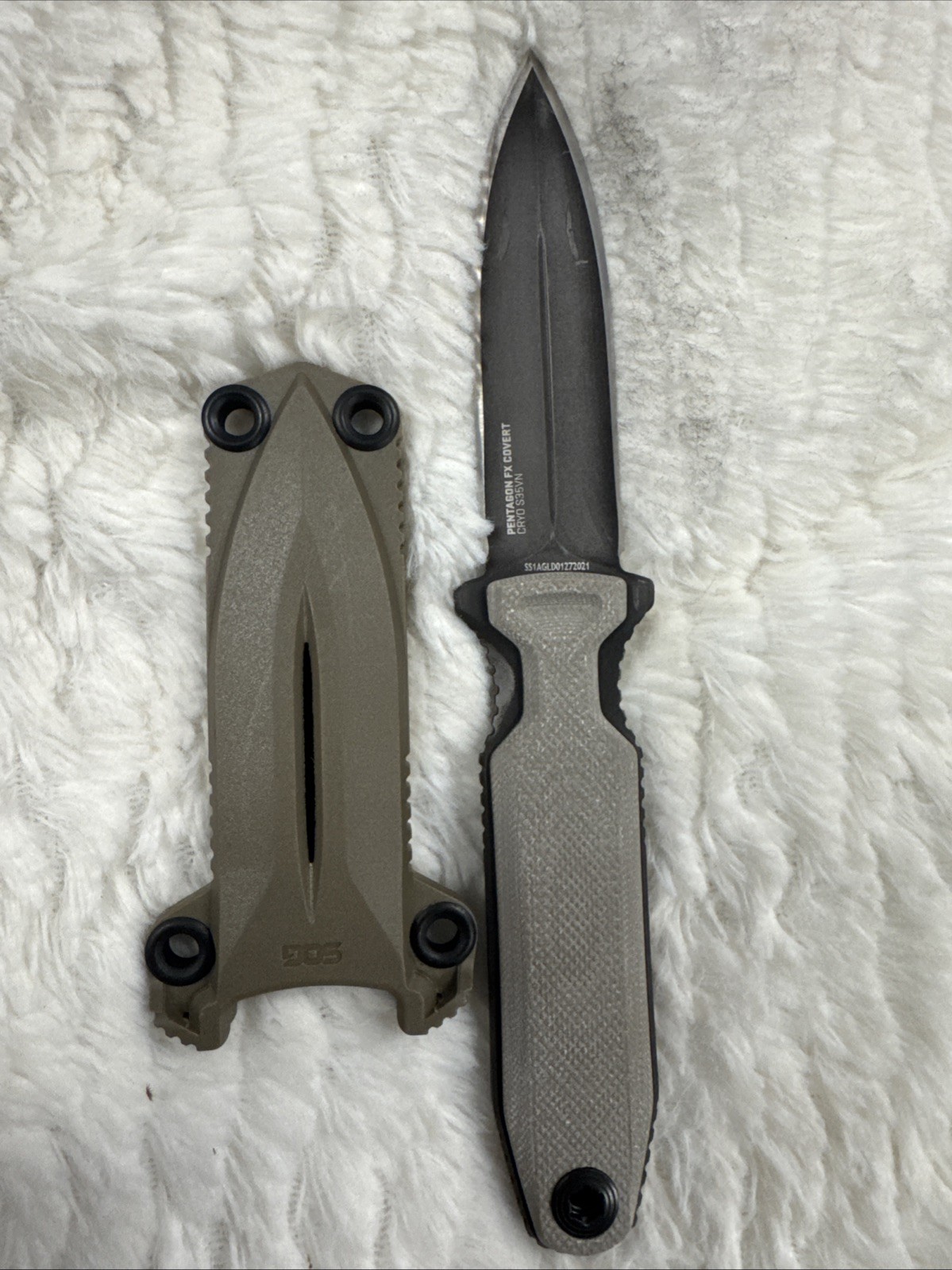 SOG Knives Pentagon FX covert Dark Earth G10 CRYO CPM S35VN Stainless Steel