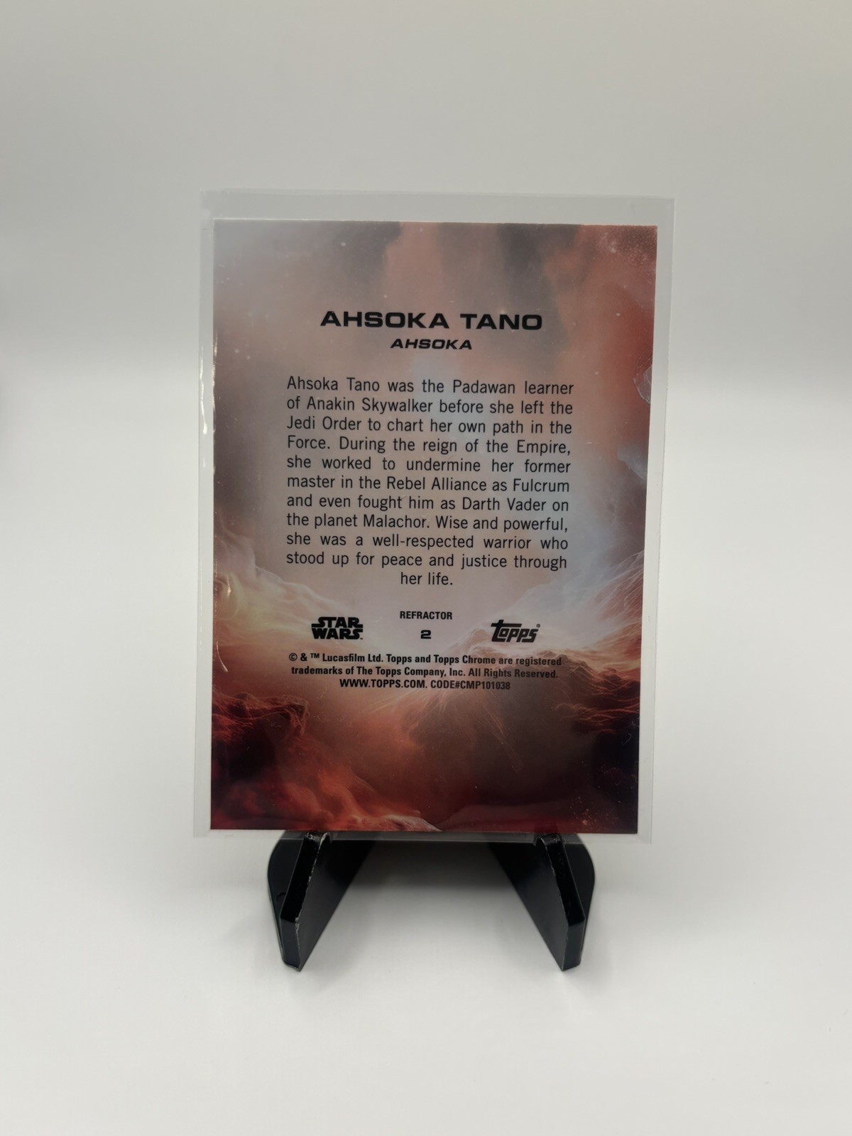 2025 Topps Chrome Star Wars Ahsoka Tano CE-1 Refractor