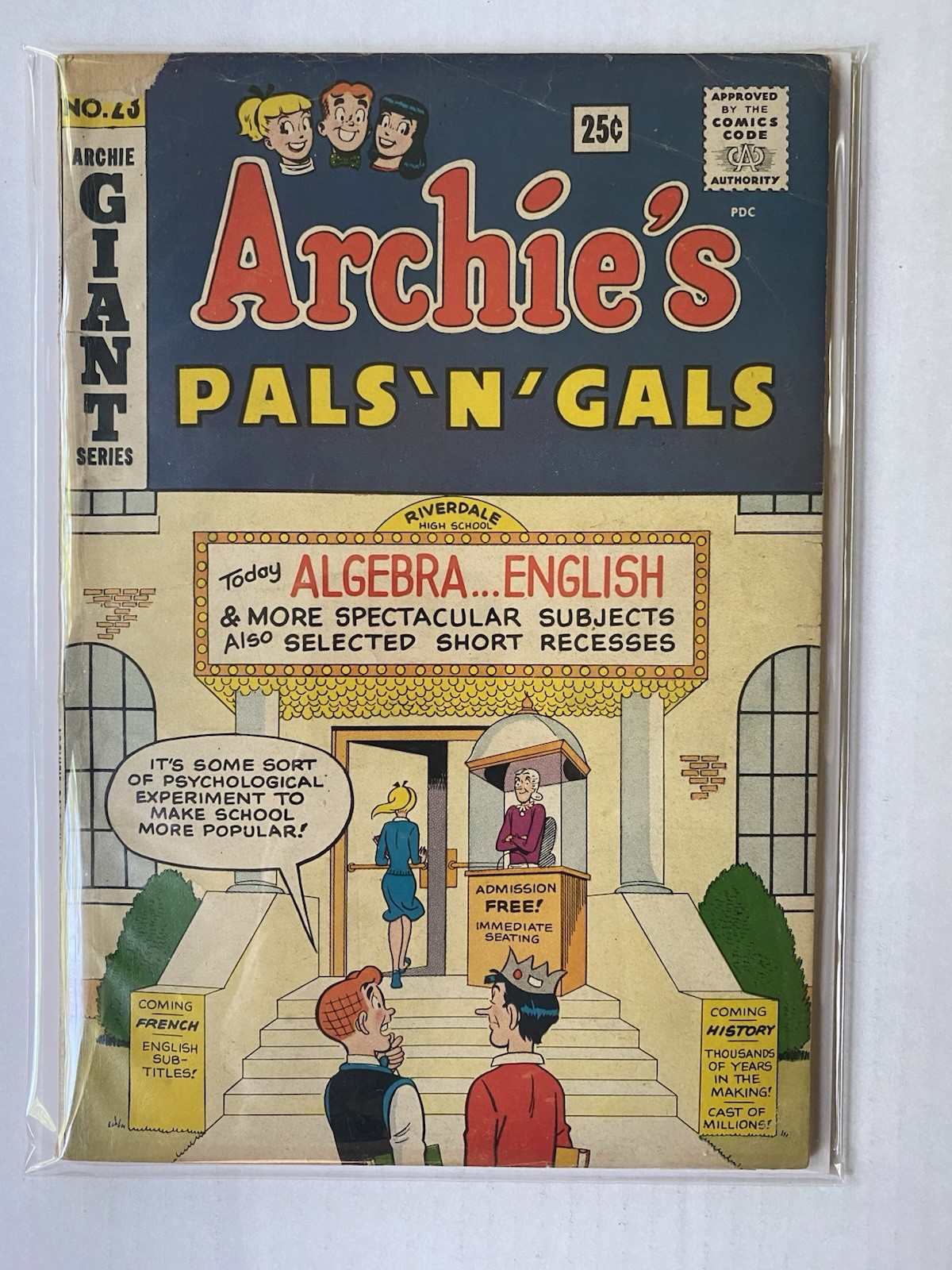 ARCHIE’S PALS ‘N’ GALS #23 3.5 1st Appearance Of Josie McCoy & Melody 1962-63