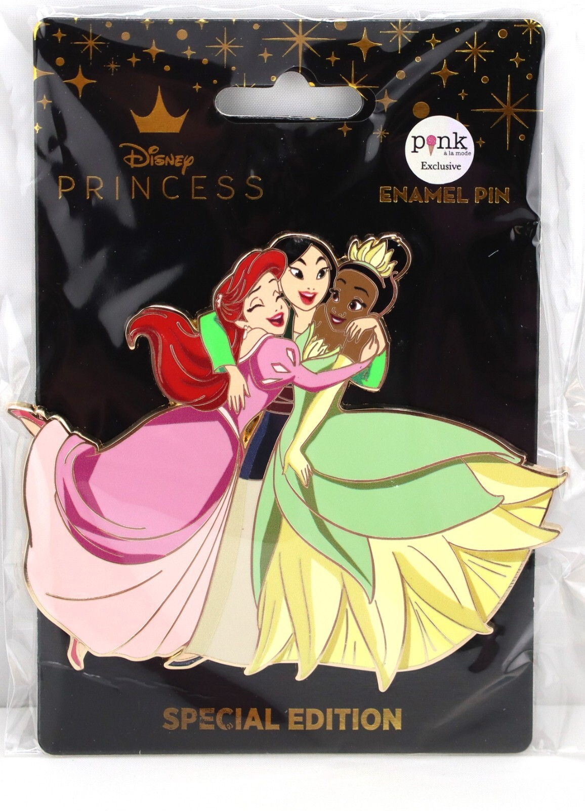 Disney Princess Royal Hug Ariel, Mulan & Tiana LE 300 pin – PALM