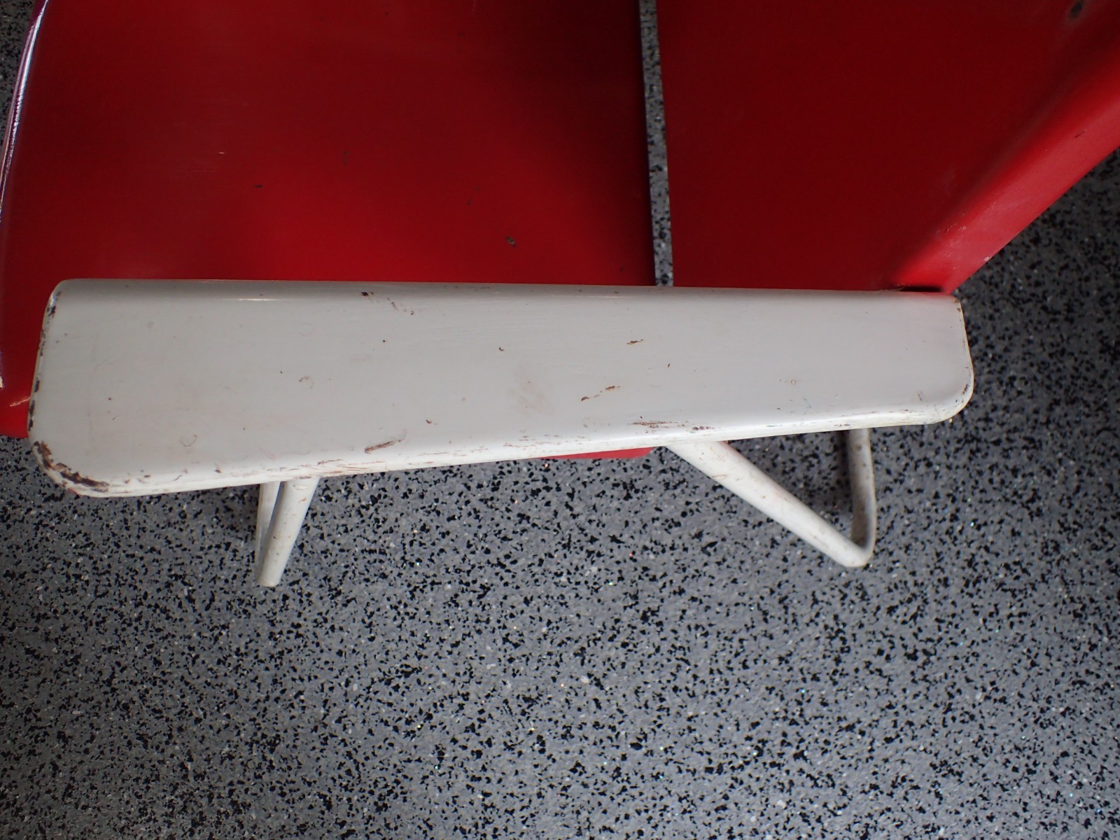 Vintage 1950’s Russel Wright Samson MCM RED Metal Folding Chair Model 1257