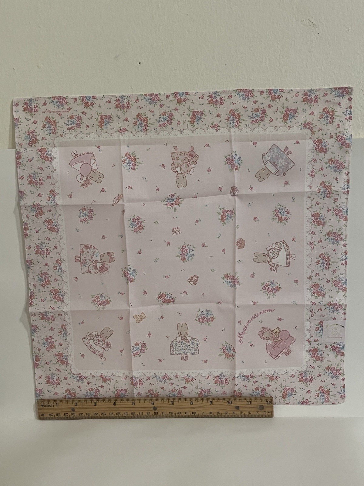 Marron Cream 40th Anniversary Handkerchief -100 % Cotton