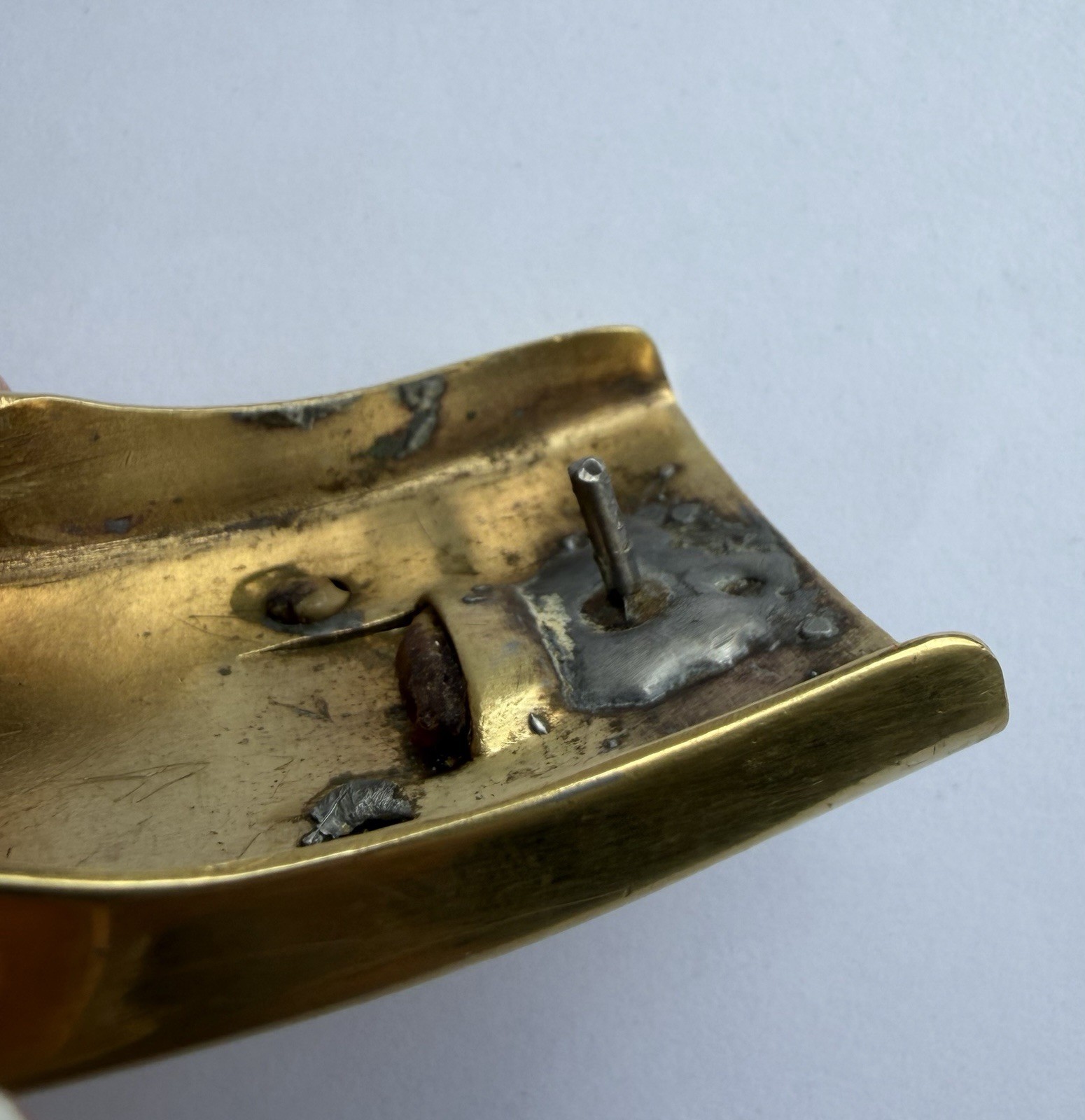 WW1 Prussian Imperial German GOTT MIT UNS Brass Belt Buckle