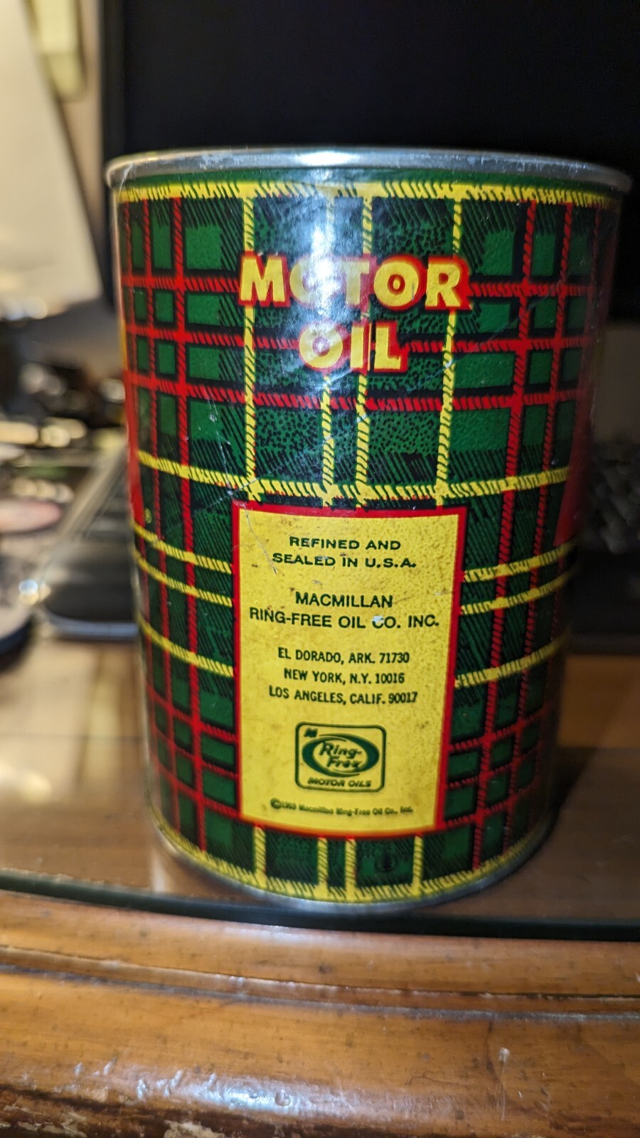 Vintage 1969 MACMILLAN Royal Scot Motor Oil SAE 30 NOS 32 OZ SEALED