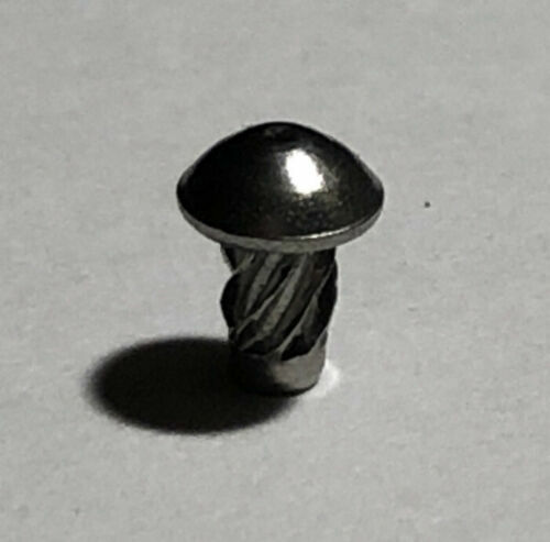 BICYCLE HEAD BADGE RIVETS Bicycle Headbadge Spiral Rivit Screw Rivets 6 Pcs.