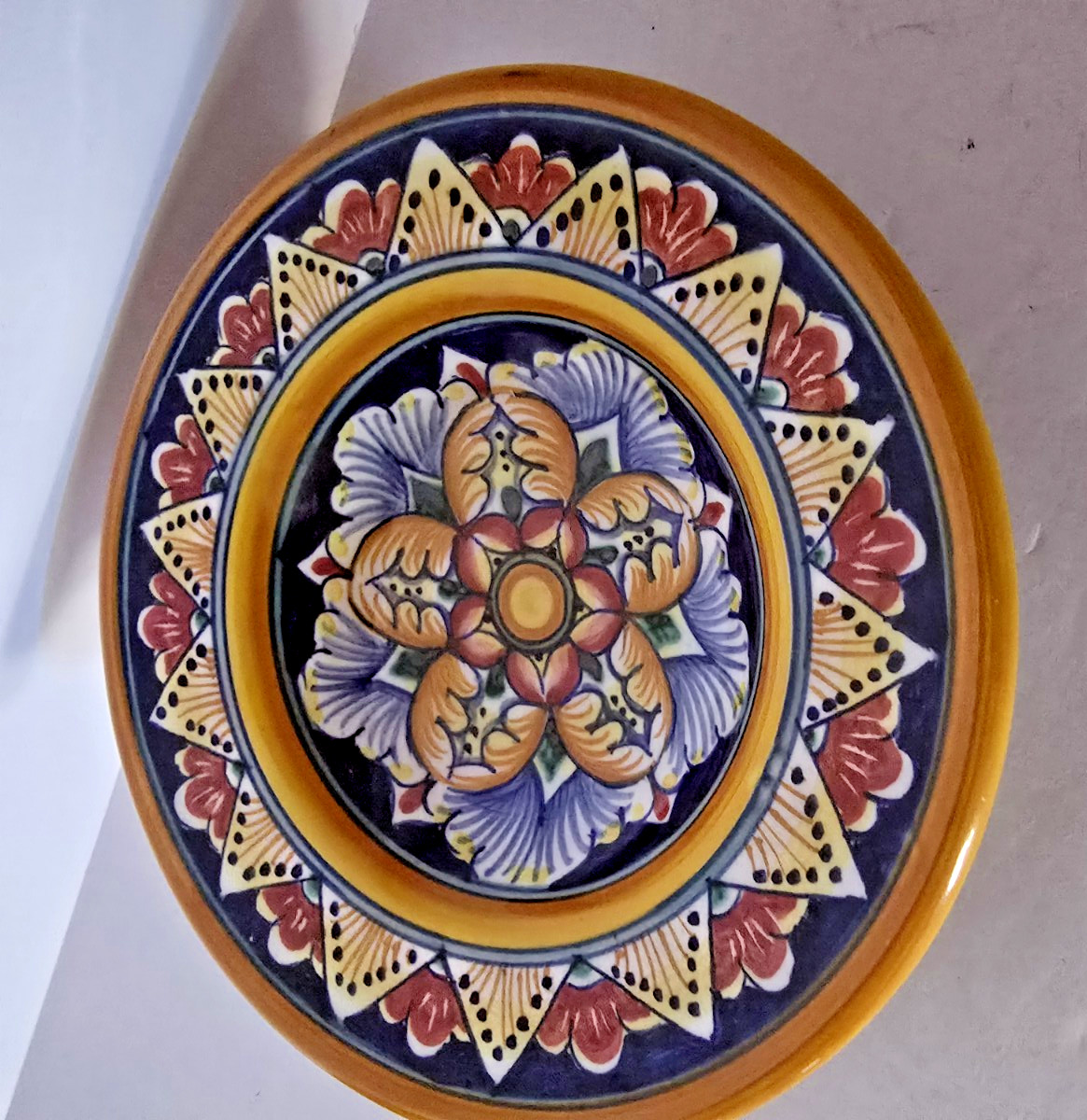 GIALLETTI GILILIO HAND PAINTED GORGEOUS 41/2″ dish SIGNED