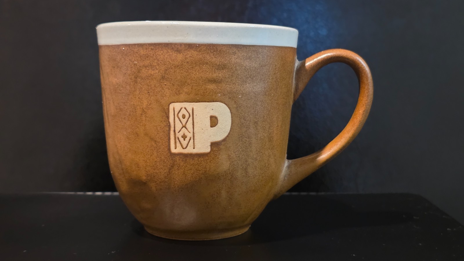 Peet’s Coffee&Tea 12oz Two Tone Pottery Style Mug