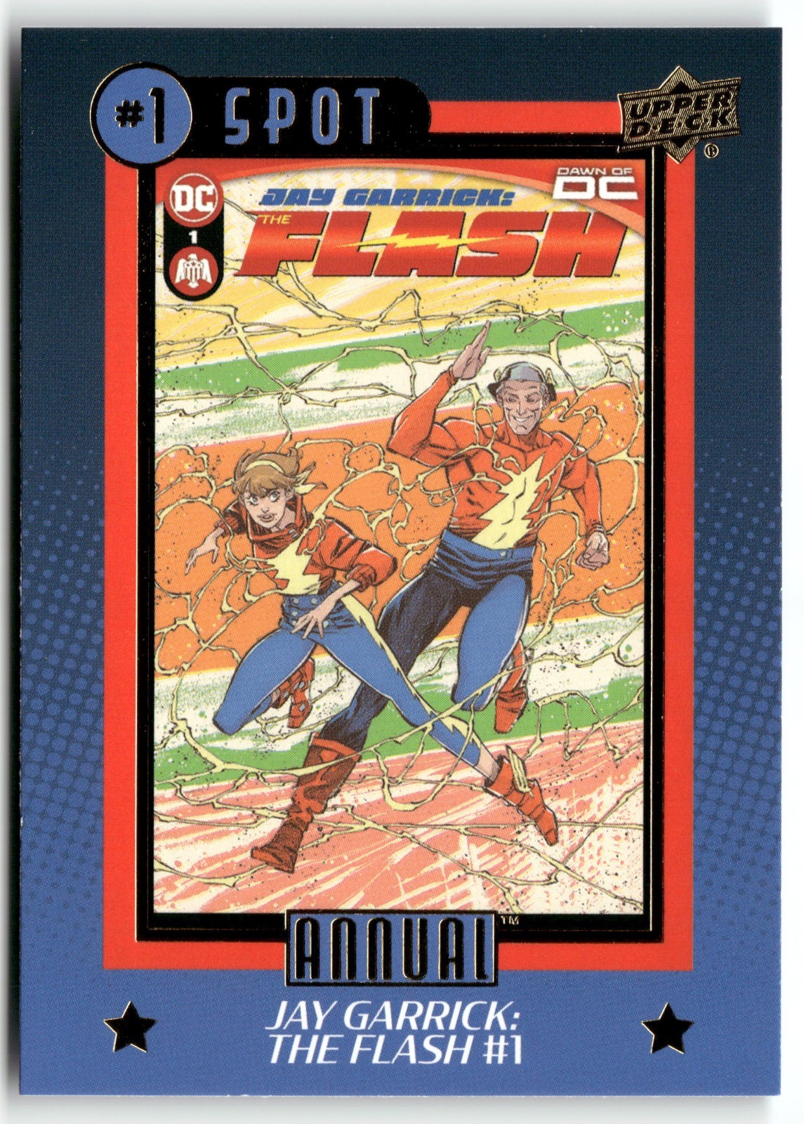 2023-24 Upper Deck DC Annual Number 1 Spot The Flash Jay Garrick #N1S-8