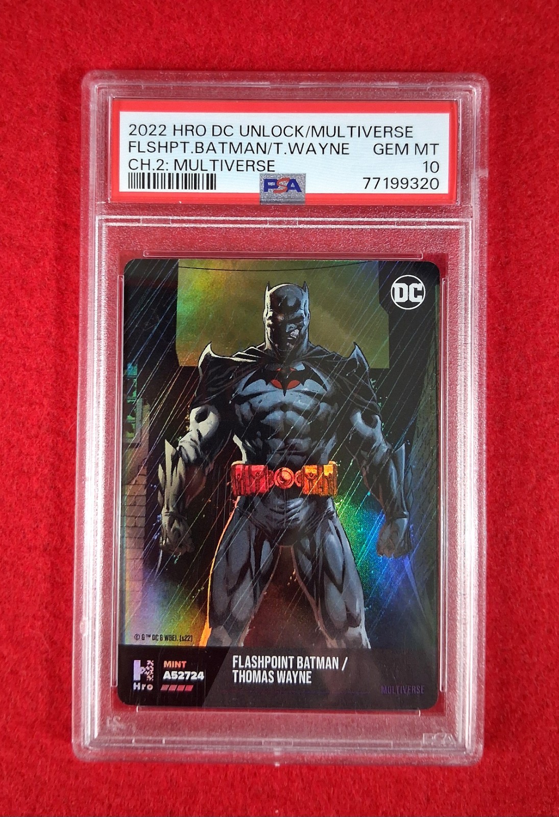 2022 HRO DC UNLOCK CH.2: MULTIVERSE FLSHPT.BATMAN/T.WAYNE PSA 10 GM MT(CARD ONLY