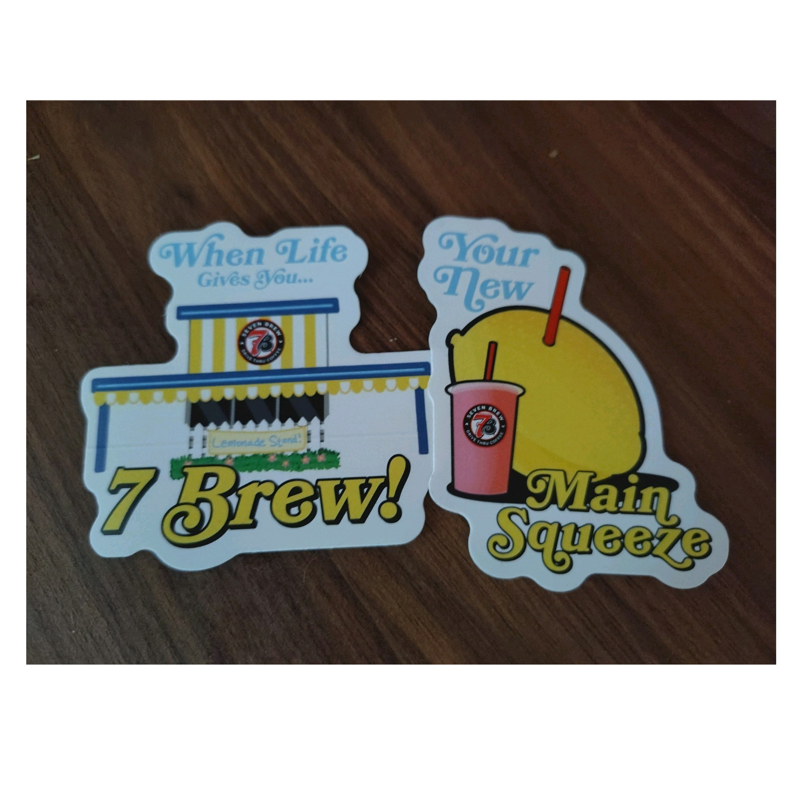 7 Brew Limited Edition Sticker Set – Lemonade Stand & Main Squeeze 2026