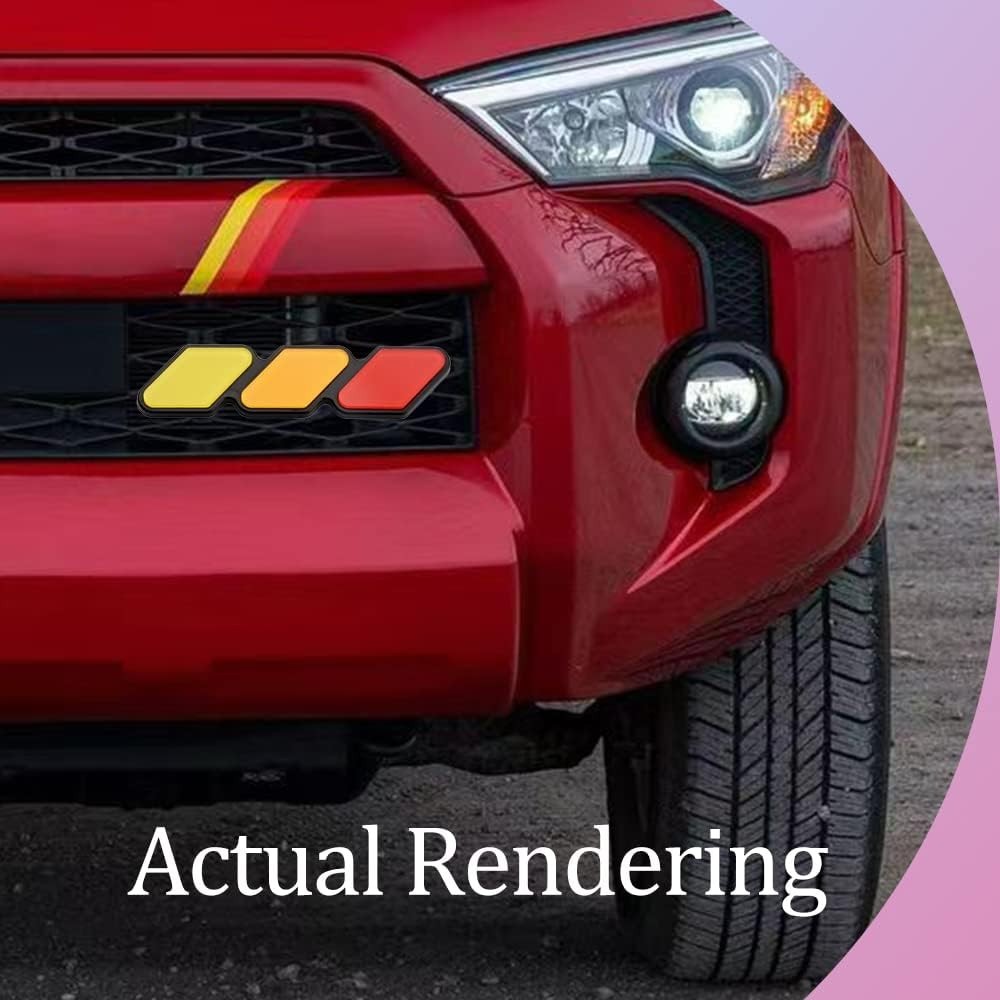 Durable TRD Grille Decor Badge in Red – Easy Installation for SUVs & Trucks