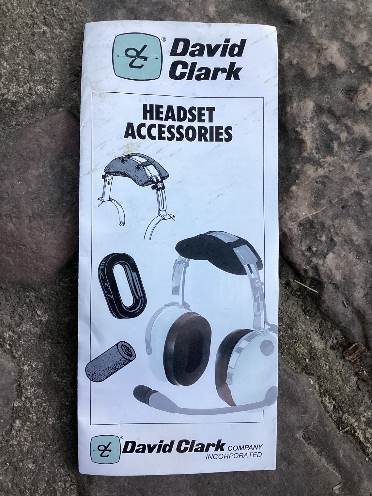 Original 2001 Vintage David Clark Pilot Headset Brochure Worcester MA