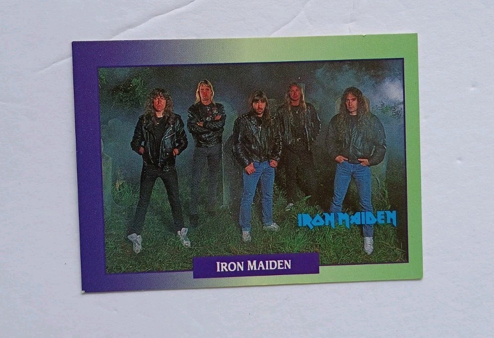 1991 Brockum Rockcards IRON MAIDEN music band card #180