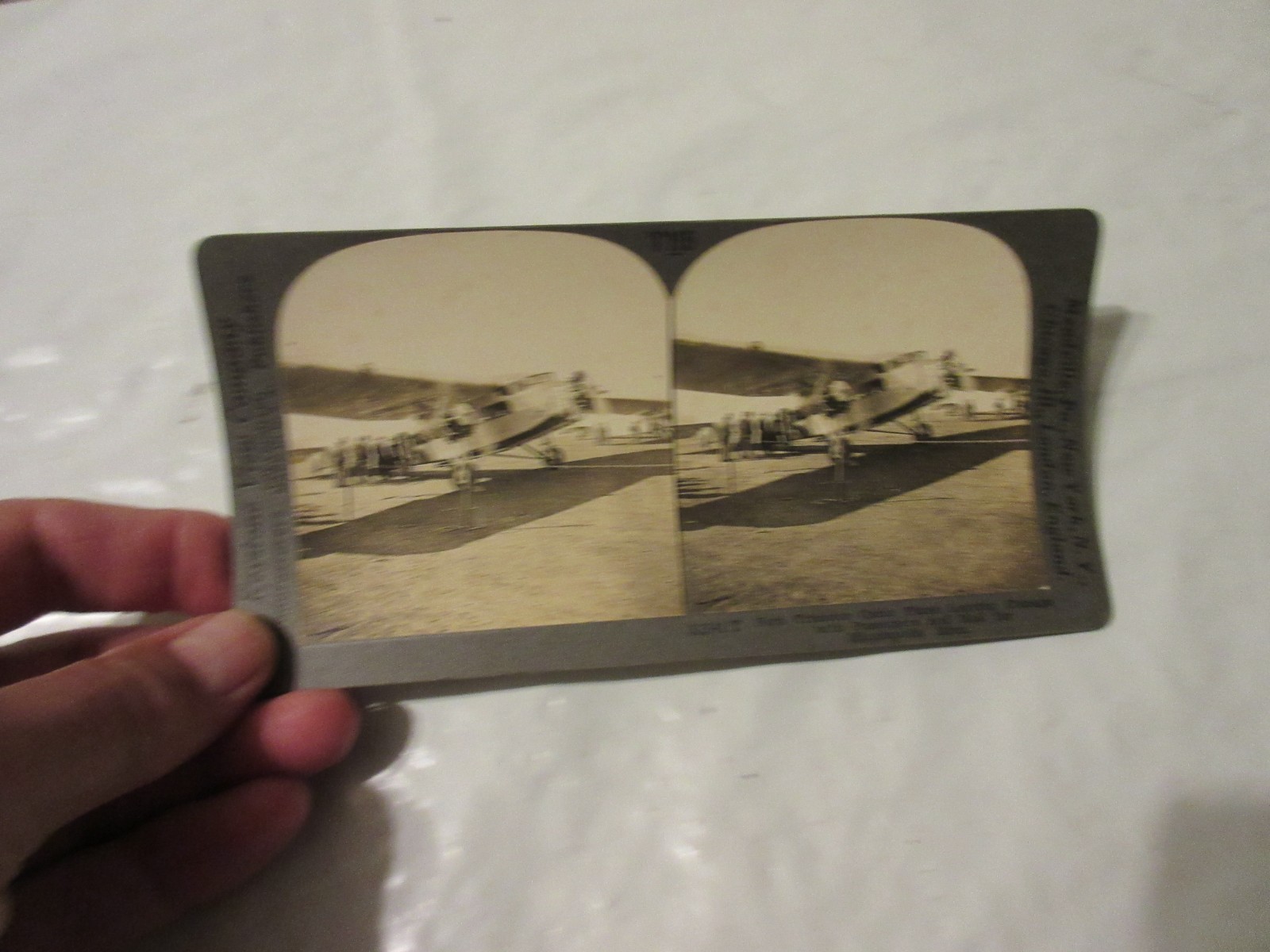 NORTHWEST AIRWAYS. Ford Tri-Motor. STEREO VIEW CARD by KEYSTONE CARD CO.
