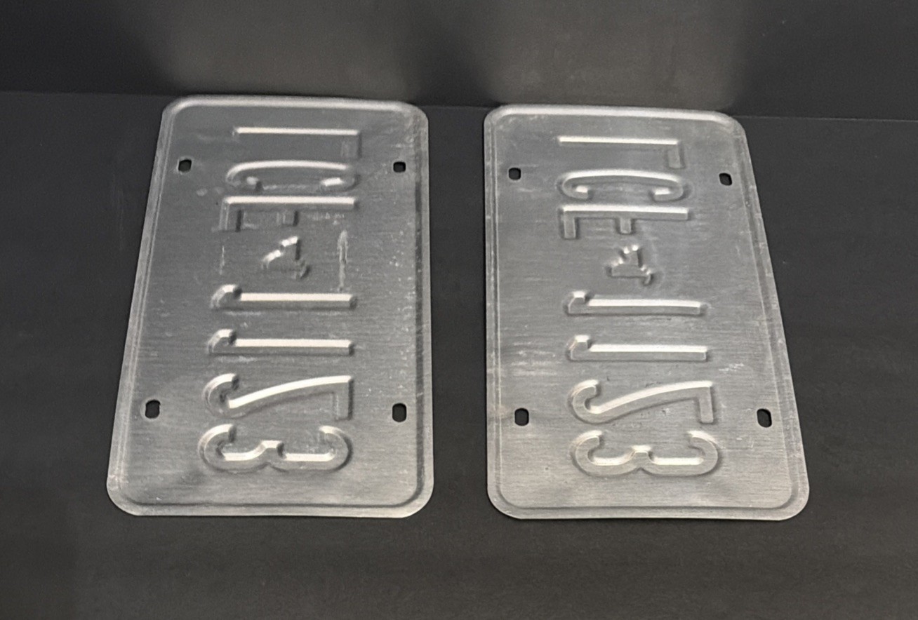 Pair NY New York Excelsior License Plates LCF1123 LCF 1123 Tag 2 Piece Set Blue