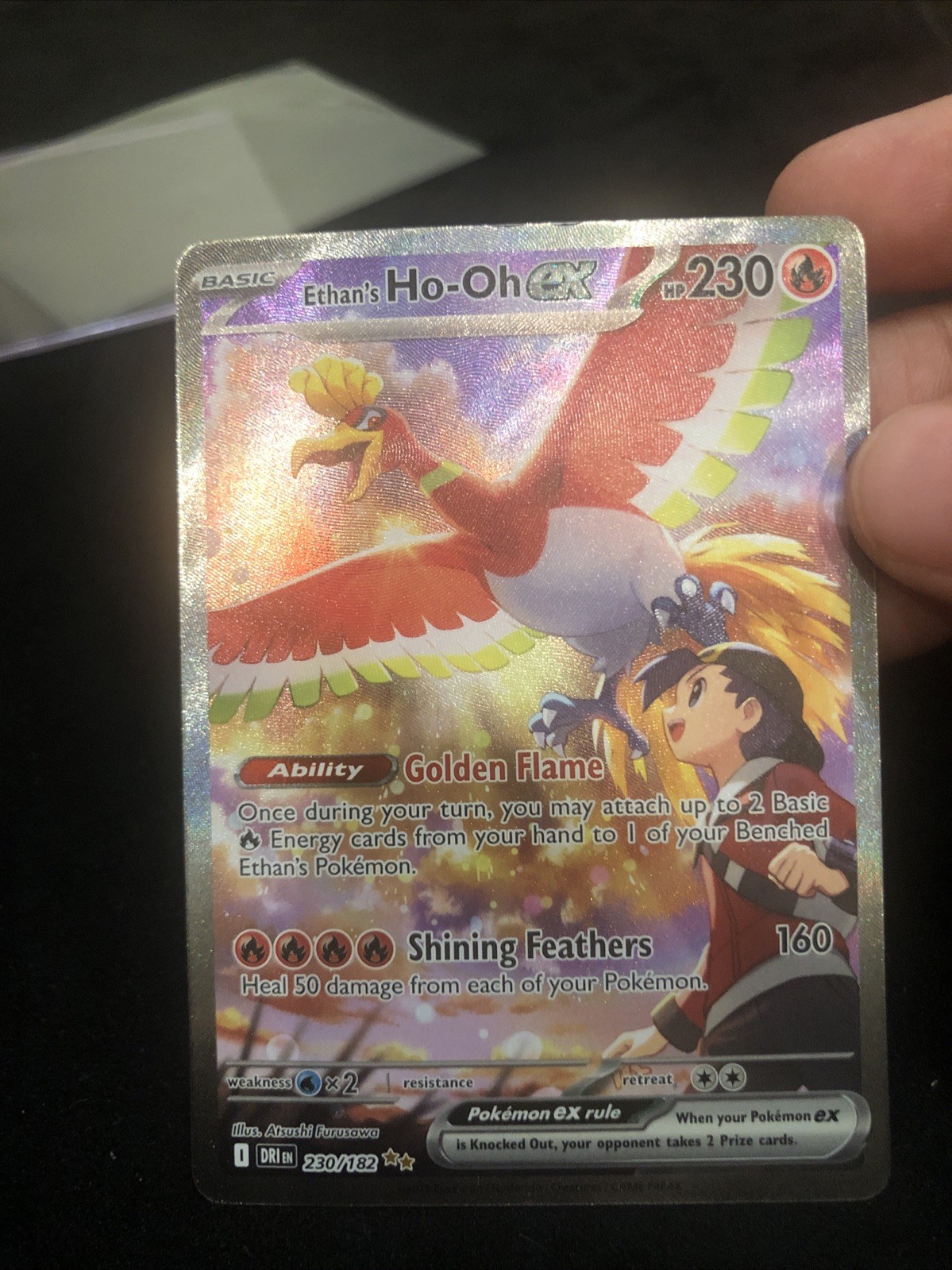 Pokemon TCG Ethan’s Ho-Oh EX 230/182 Destined Rivals