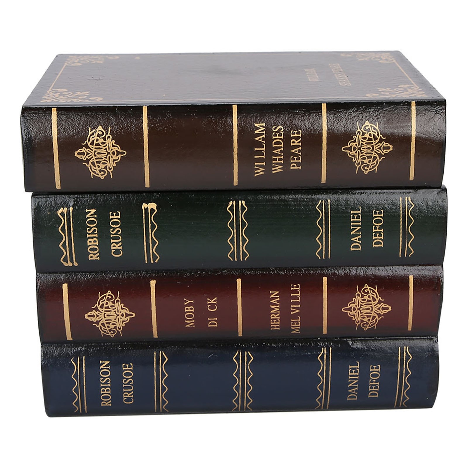 Multi-use Book Shaped Wooden Box Jewelry Organizer Home Office Decor Storage Pro