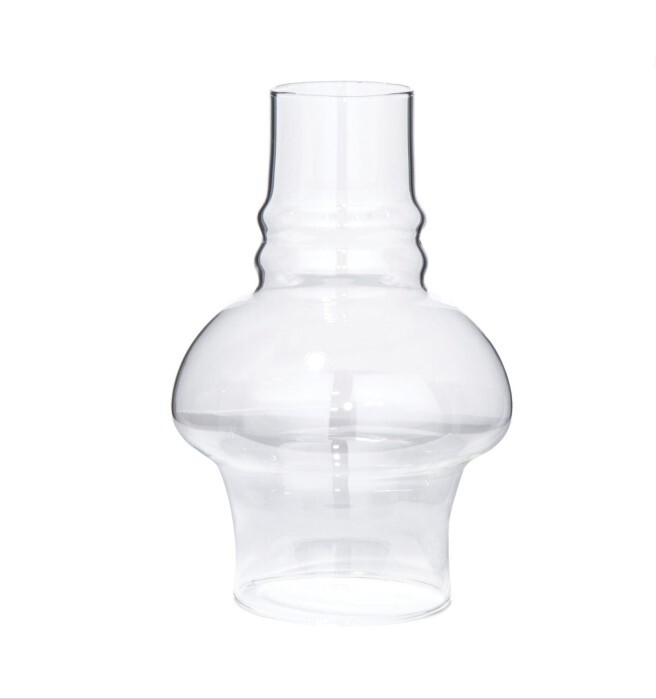 BP Lamp 3″ X 7″ Clear Hooded Glass Oil Lamp Chimney, #57971C