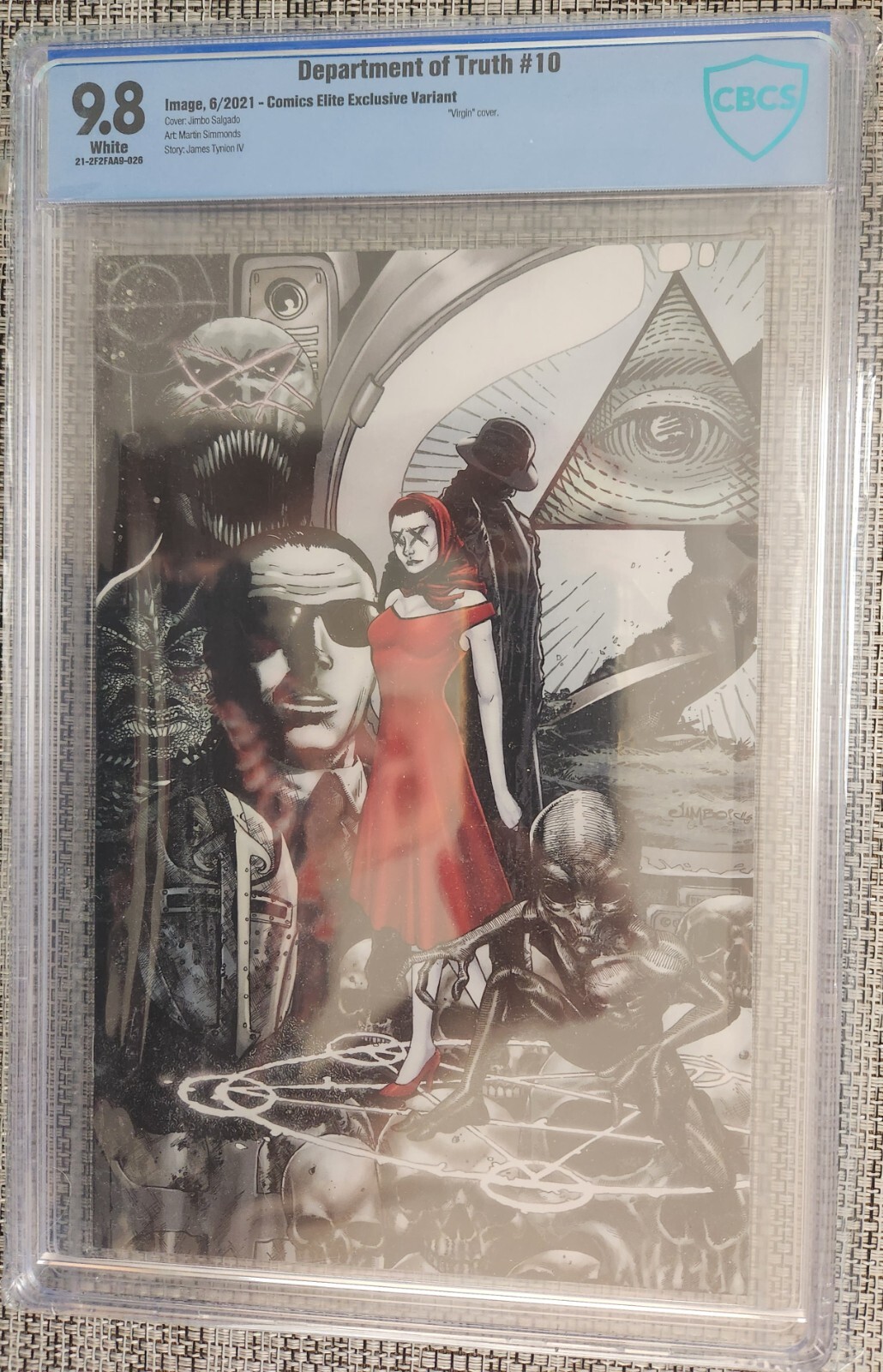 DEPARTMENT OF TRUTH #10 – Jimbo Salgado Virgin Variant – CBCS 9.8 – Image Comics