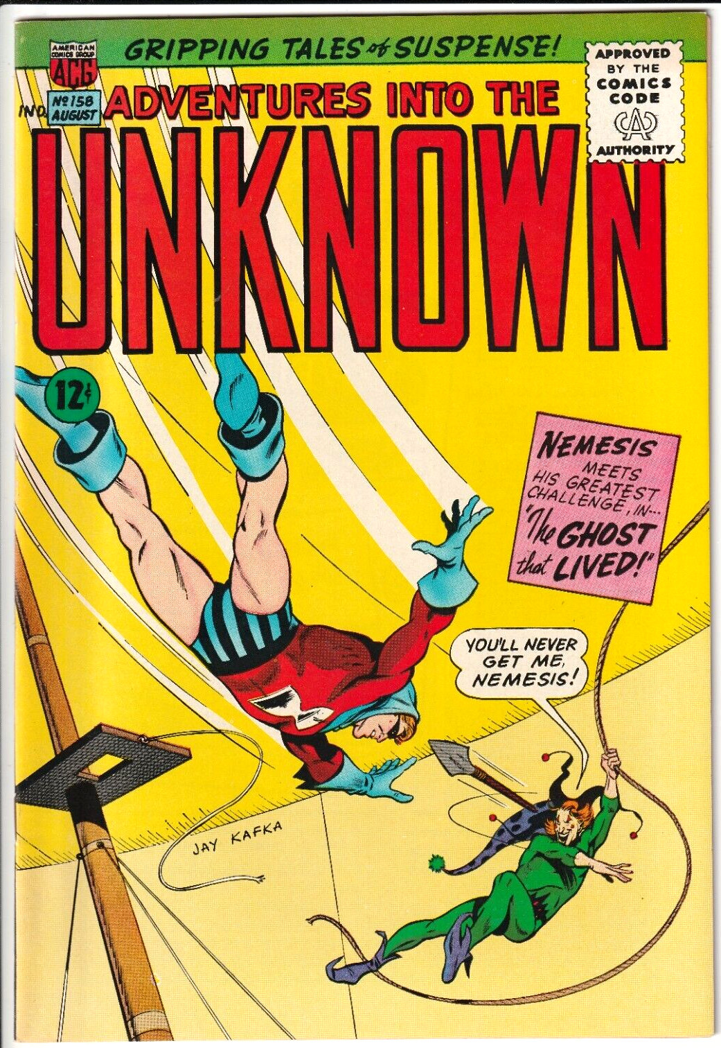 Adventures Into The Unknown #158 1965 ACG Comics 9.0 VF/NM HIGH GRADE CLEAN