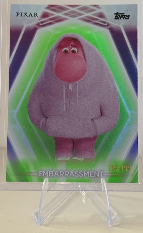 2026 Topps Disney Neon Embarrassment Refractor #119 /199 Inside Out 2 Pixar