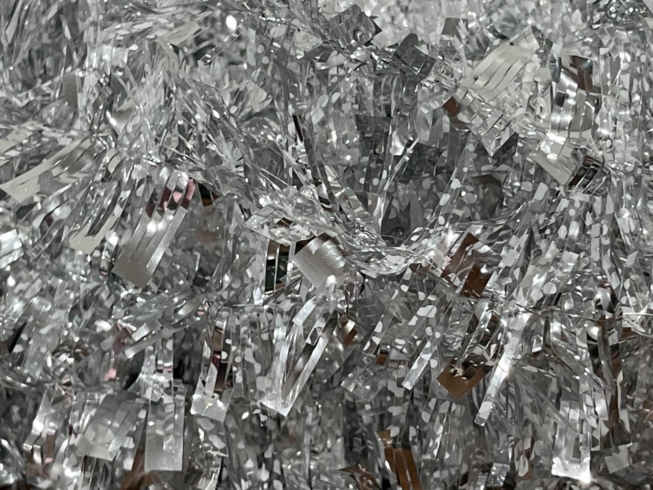 15ft Standard Tinsel Silver Shiny Garland NEW Tree Deco Christmas