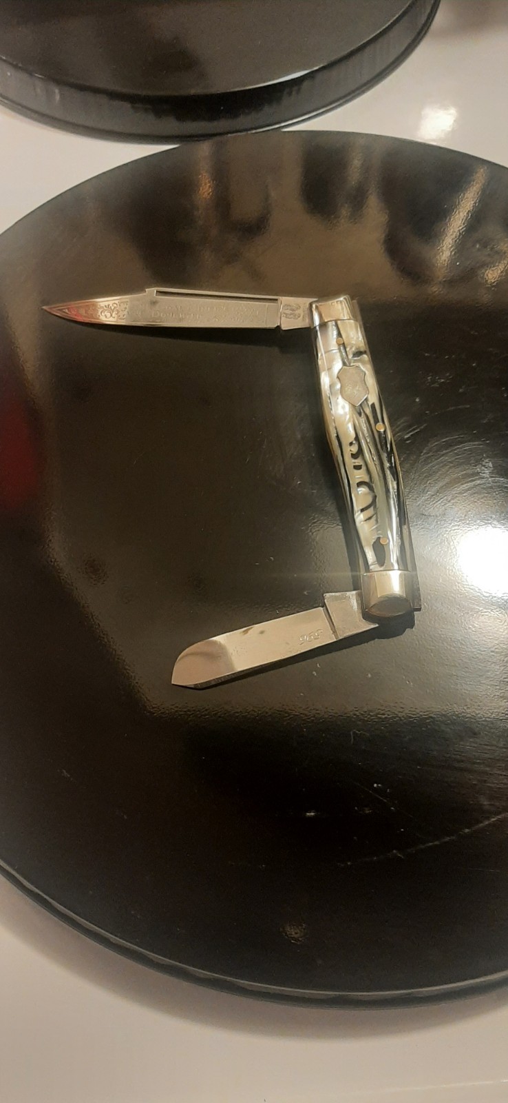 Frank Buster Coal Miner’s Daughter 2-Blade Slipjoint Clip/Pen Plastic Knife