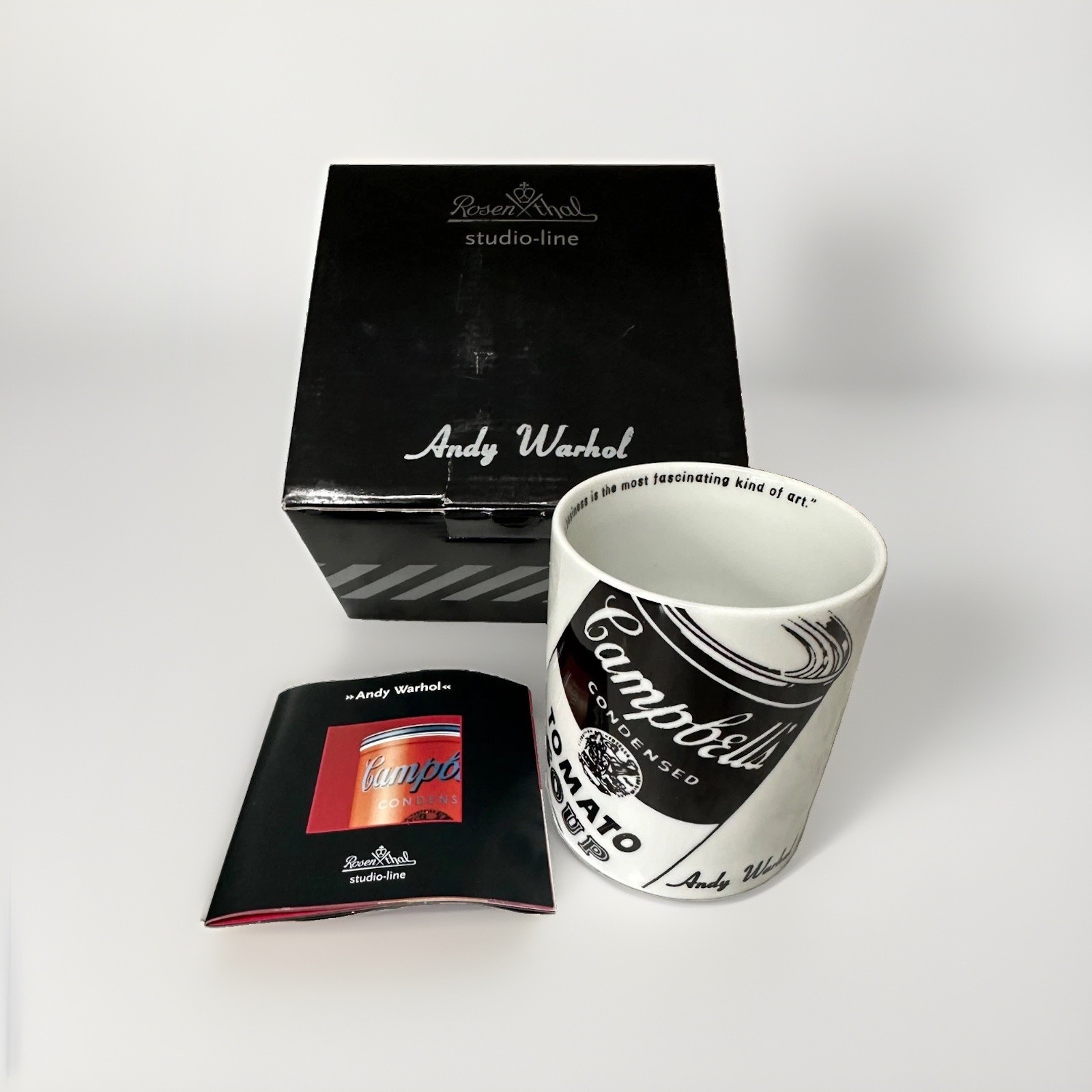 Rosenthal Studio-Line Andy Warhol Campbell’s Soup Can Mug with Box & Booklet
