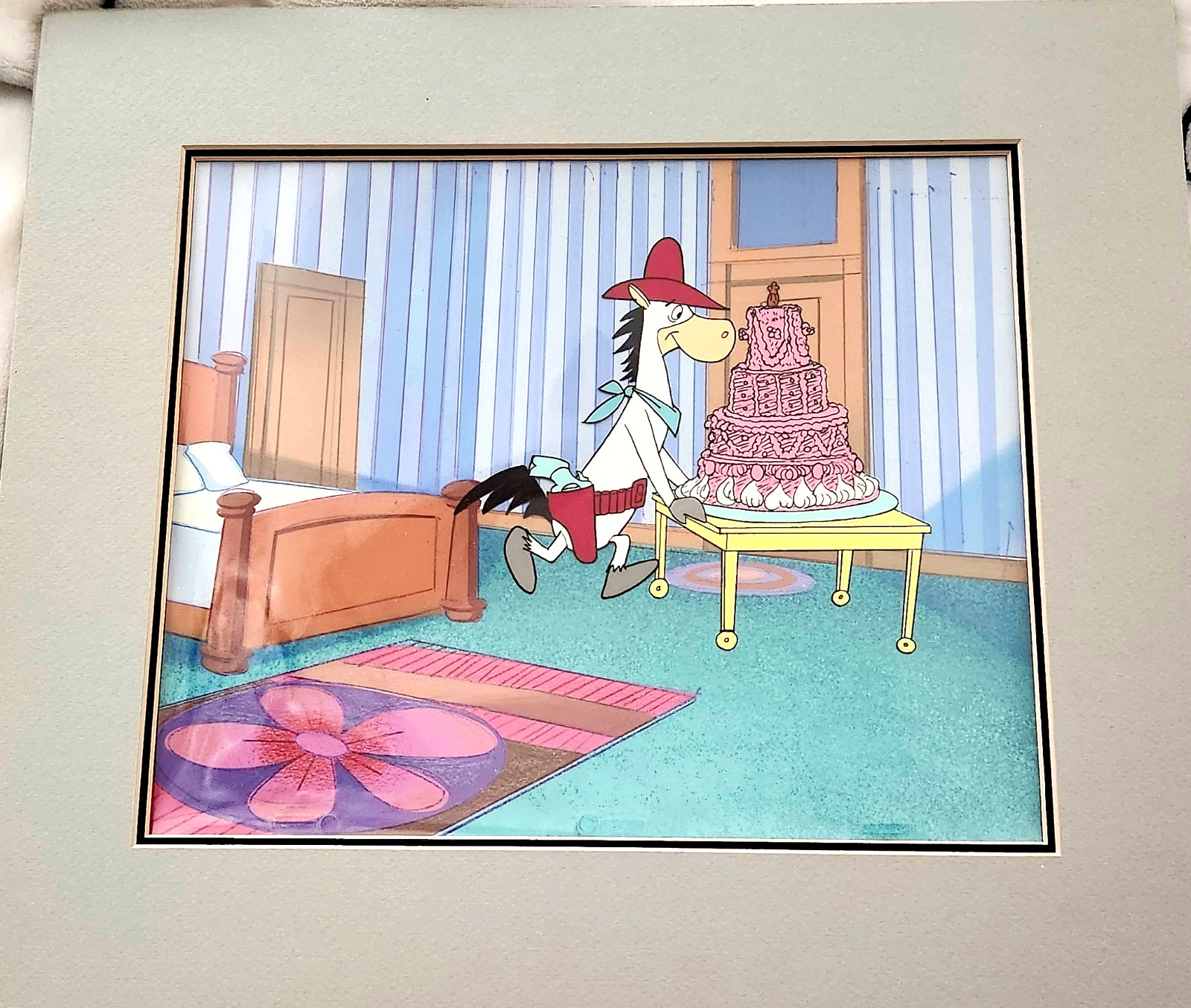 YOGI’S GANG QUICK DRAW McGRAW ANIMATION PRODUCTION CEL DRAWING & BACKGROUND