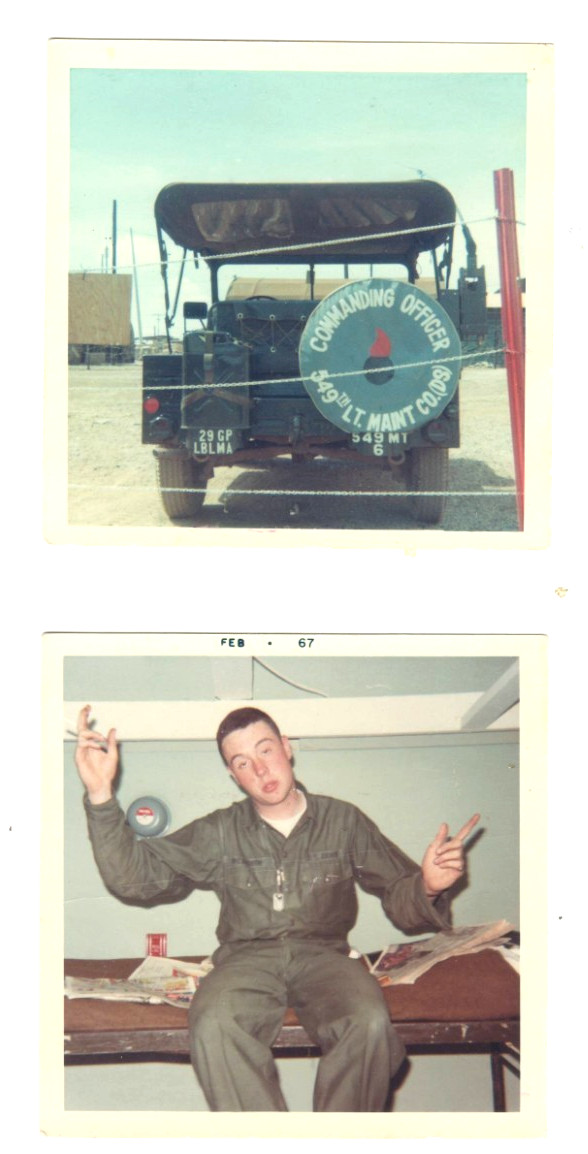 549th Light Maintenance Company – 2 Snapshot Photos 1967