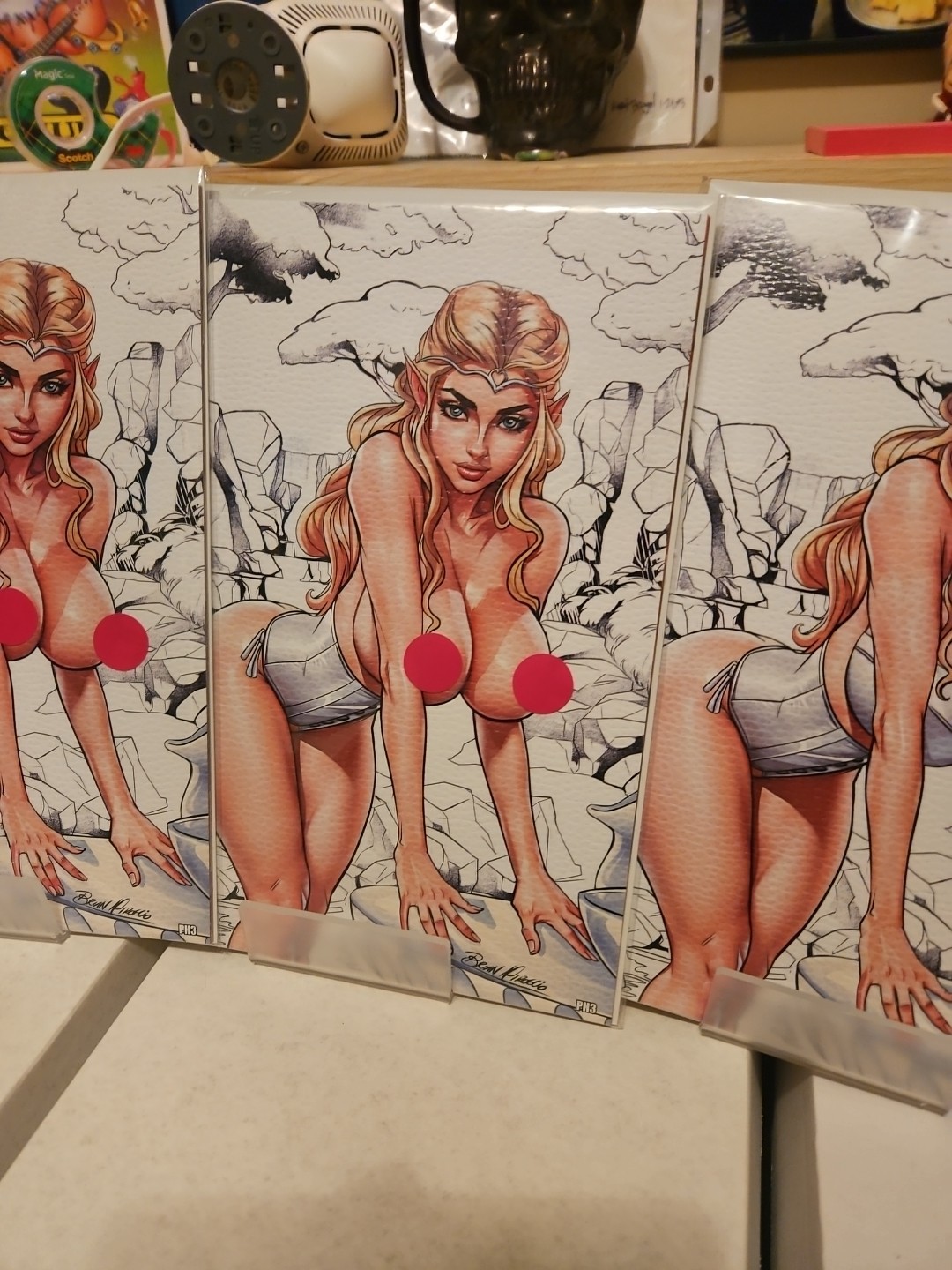 Power Hour #3 Brian Miroglio Elf Leather Edition Set Of 4