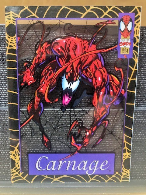 1994 Marvel Spider-Man Carnage Transparent Ltd. Edition Suspended Animation 5/12