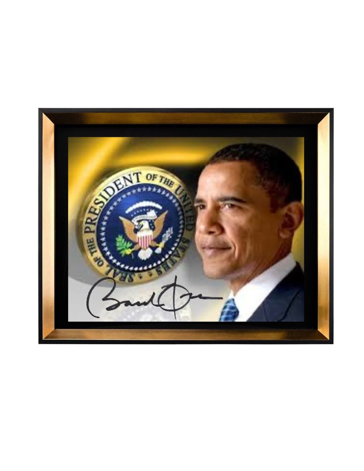 44th President of USA w/Reprinted Signature. All Products are Limited Edition