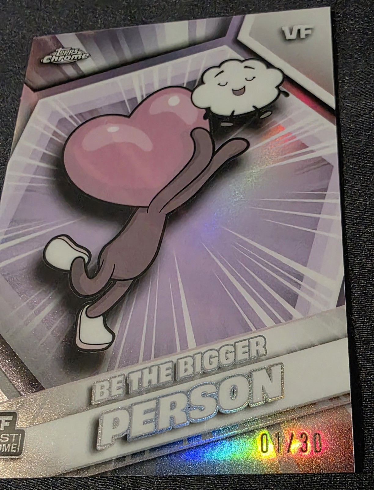 2026 Topps Chrome VeeFriends #30 Be The Bigger Person Pearl Refractor /30