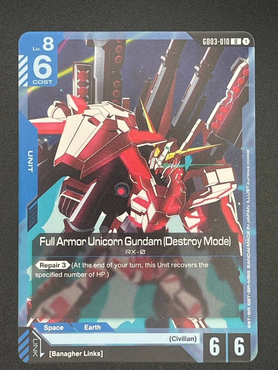 Gundam Card Game – GD03 Steel Requiem Common/Uncommon Single card – Selection