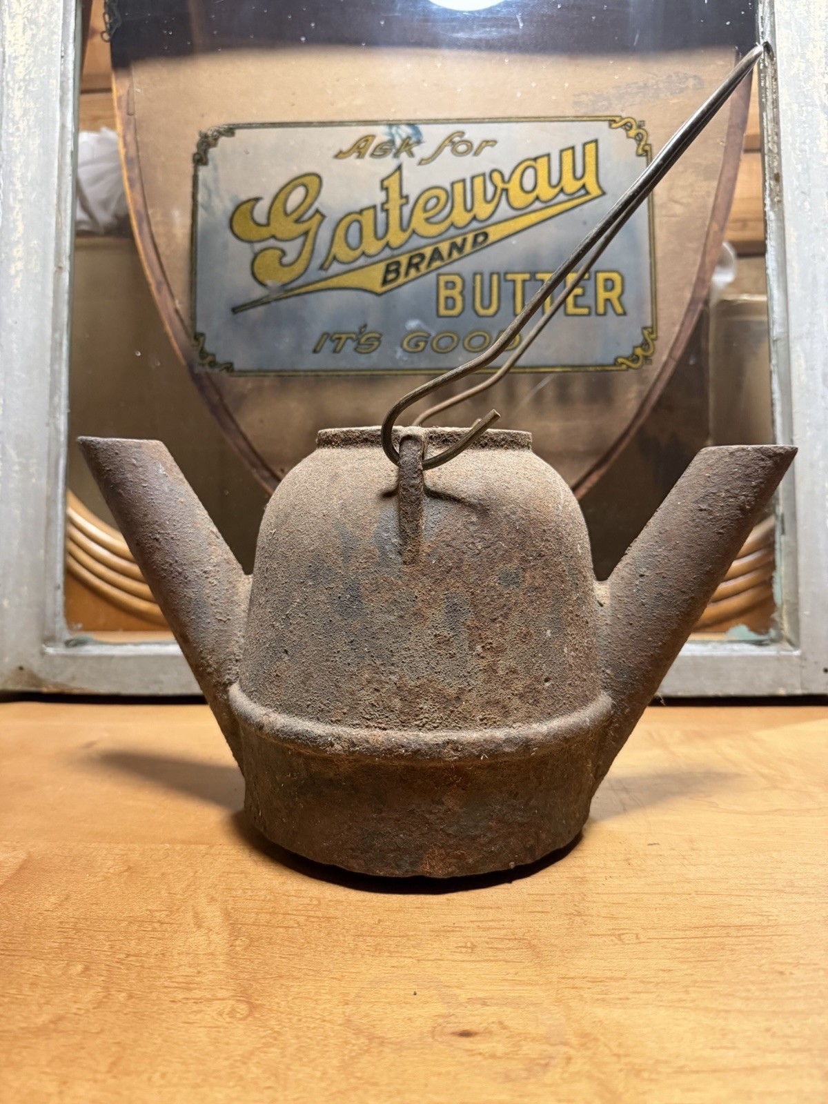 Original Yellow Dog Lantern Osage County Oil Field Oklahoma Read Description