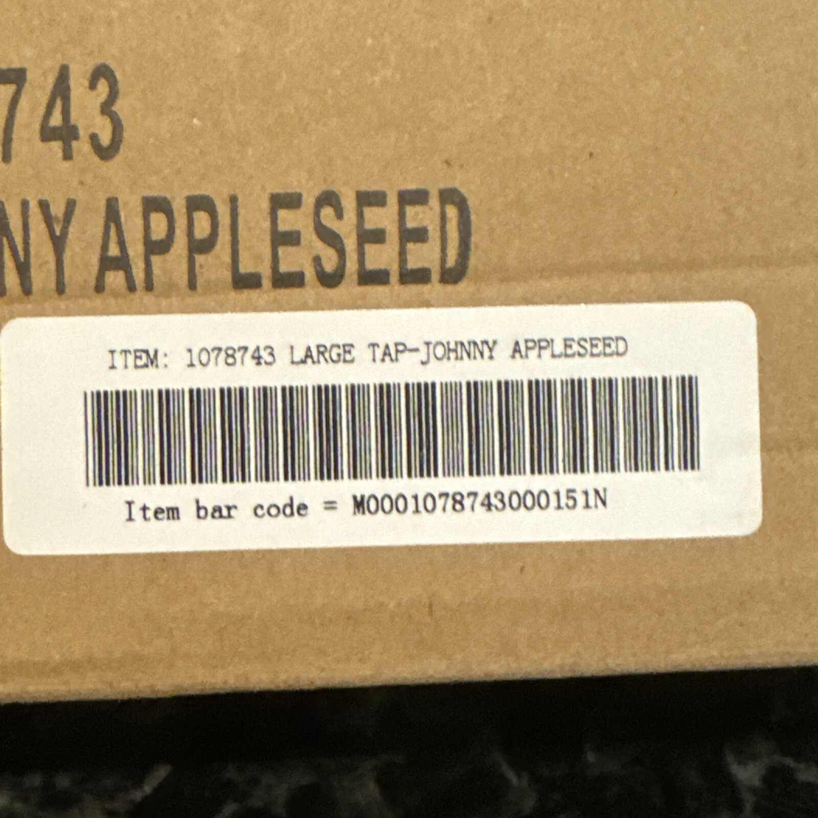 NEW Johnny Appleseed 13″ Tall Beer Tap Handle Bar Pull Cider NIB Orig. Box NICE