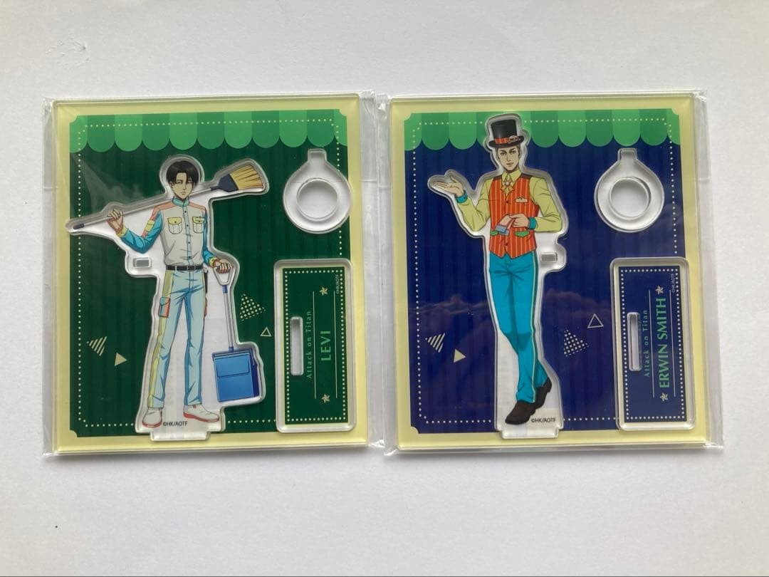 Attack on Titan Levi & Erwin Acrylic Stand Set – 2 Pieces Collectible Age 14+