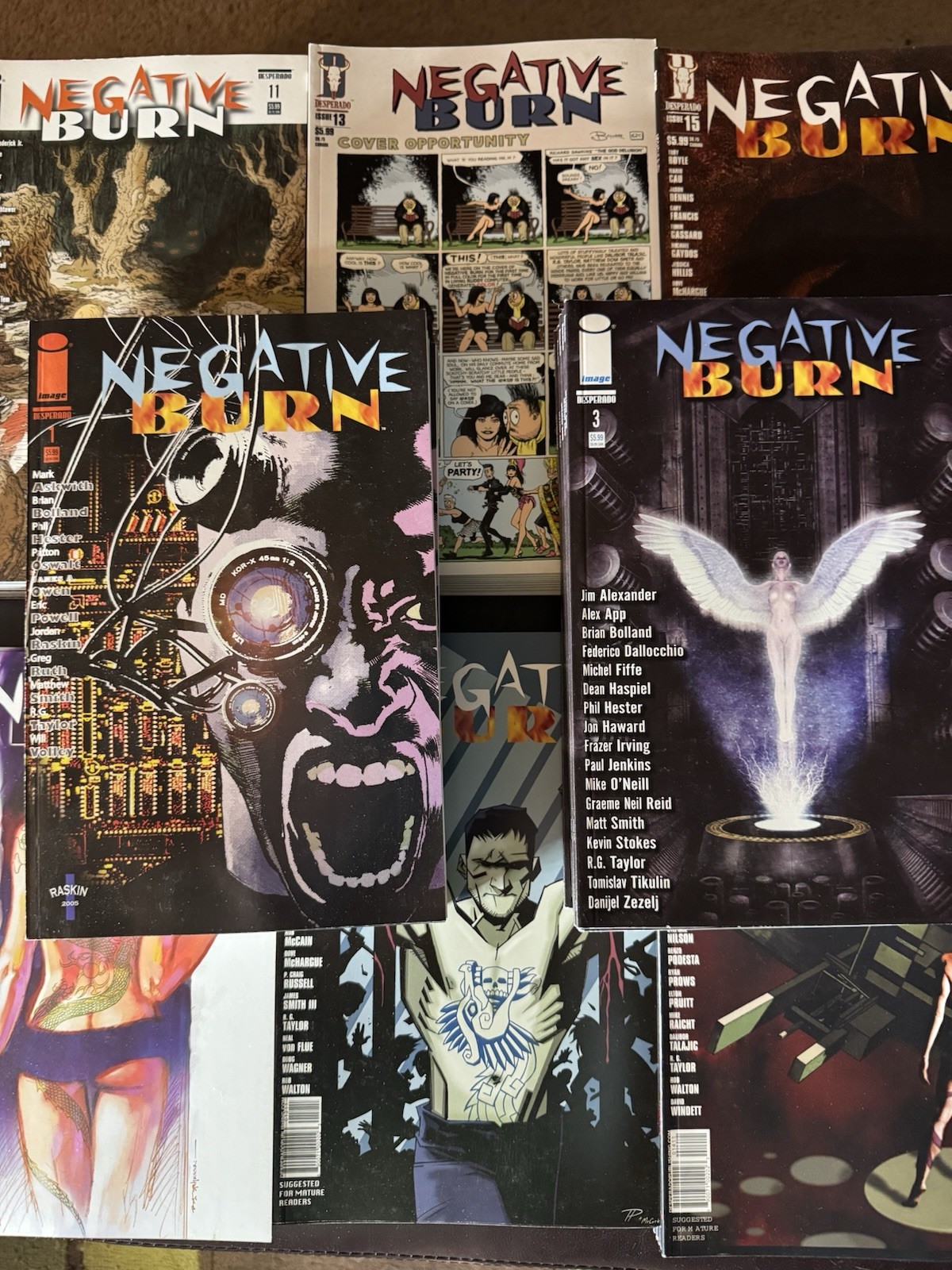 Negative Burn 1-21 (missing #2) Image Desperado 2006 Comic Run Lot