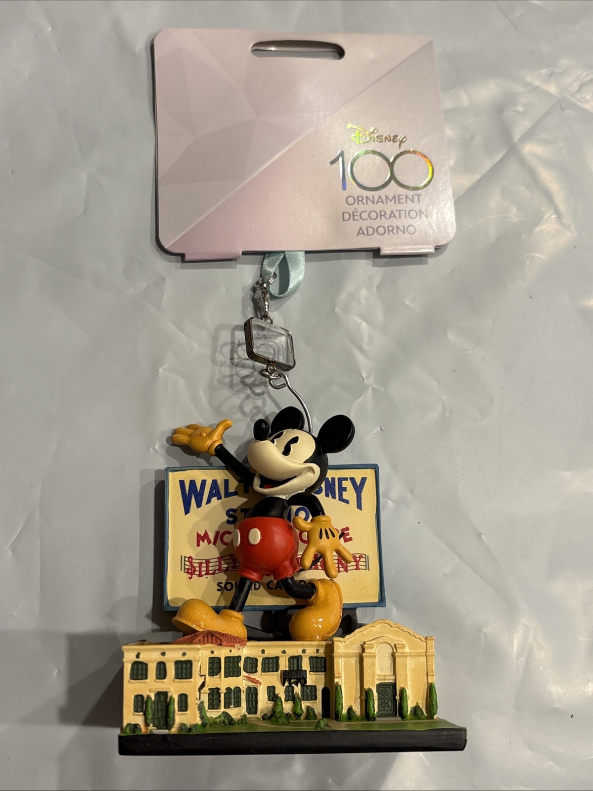 NIB Disney 100 Anniversary Hyperion Studios Mickey Mouse Sketchbook Ornament